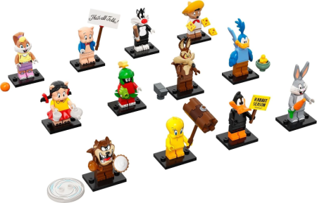 Полная коллекция минифигурок LEGO Minifigures 71030 Looney Tunes 12шт